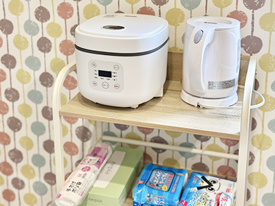スクシャの炊飯器、ポット